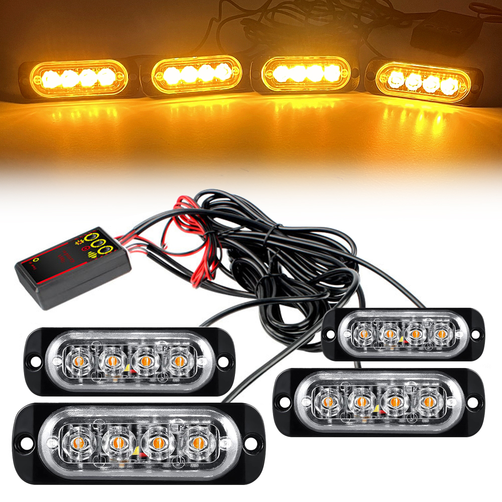 Home Security Police - Emergency Light Stroboscopes 12V 24V Amber