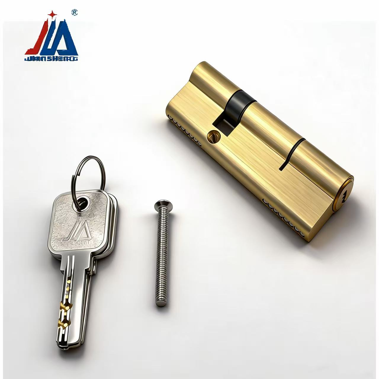 Home Security Locks - Solid Brass Door Lock Cylinder Anti-Pick