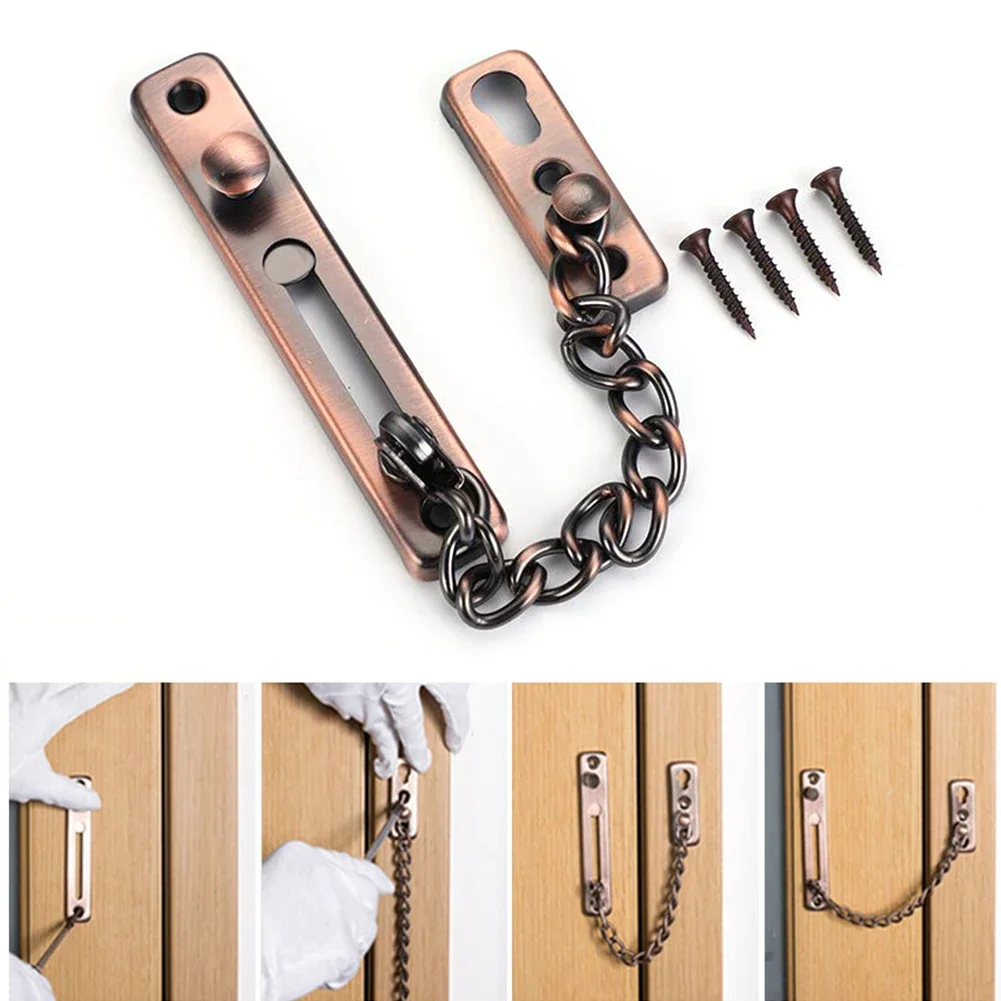Home Security Front Door - Door Chain with Lock Door Lock