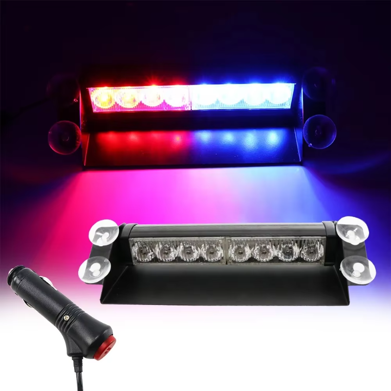 Home Security Police - 8 LED Universal Car Strobe Light
