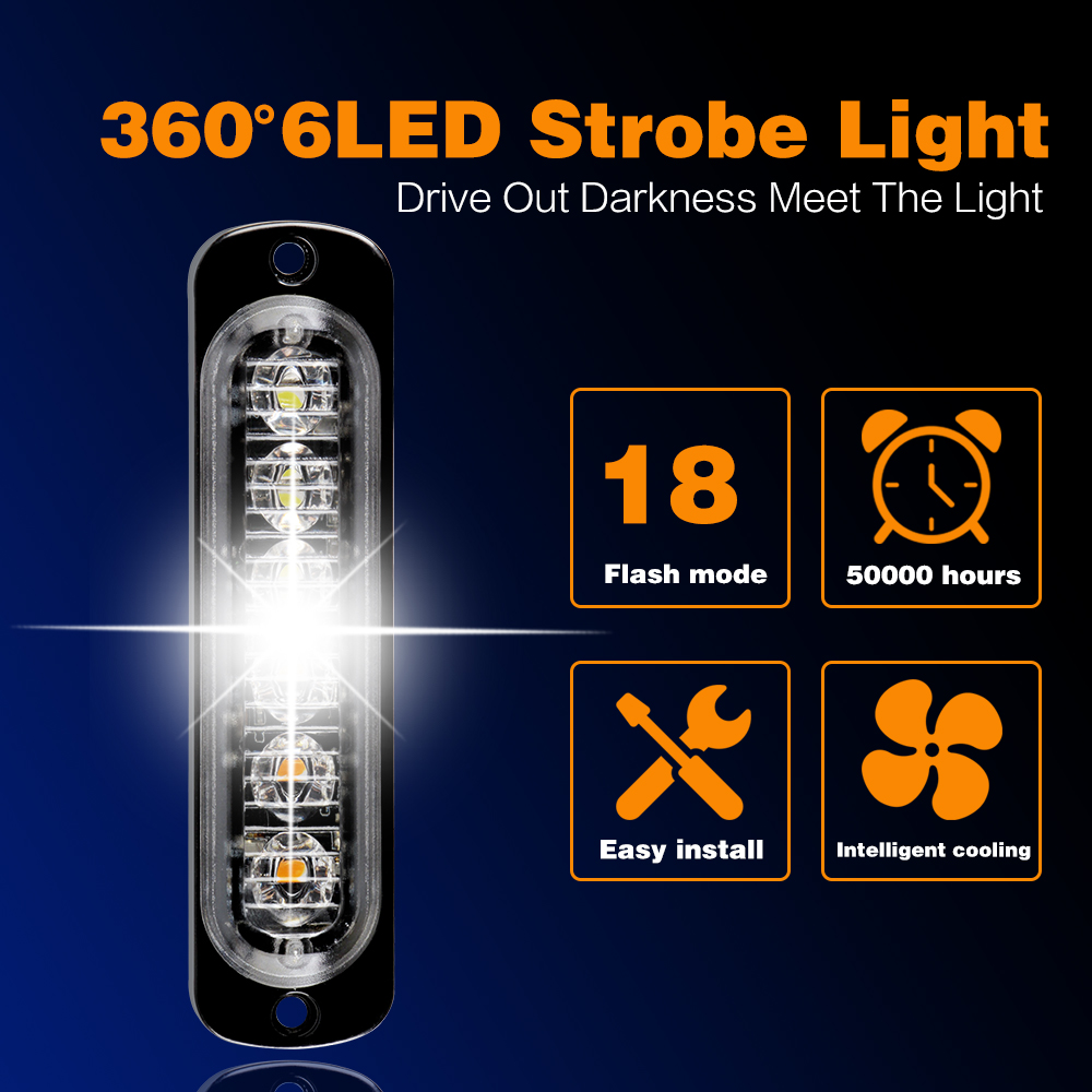 1X 6 Led Car Strobe Warning Li – Home Security Police recenzja i cena