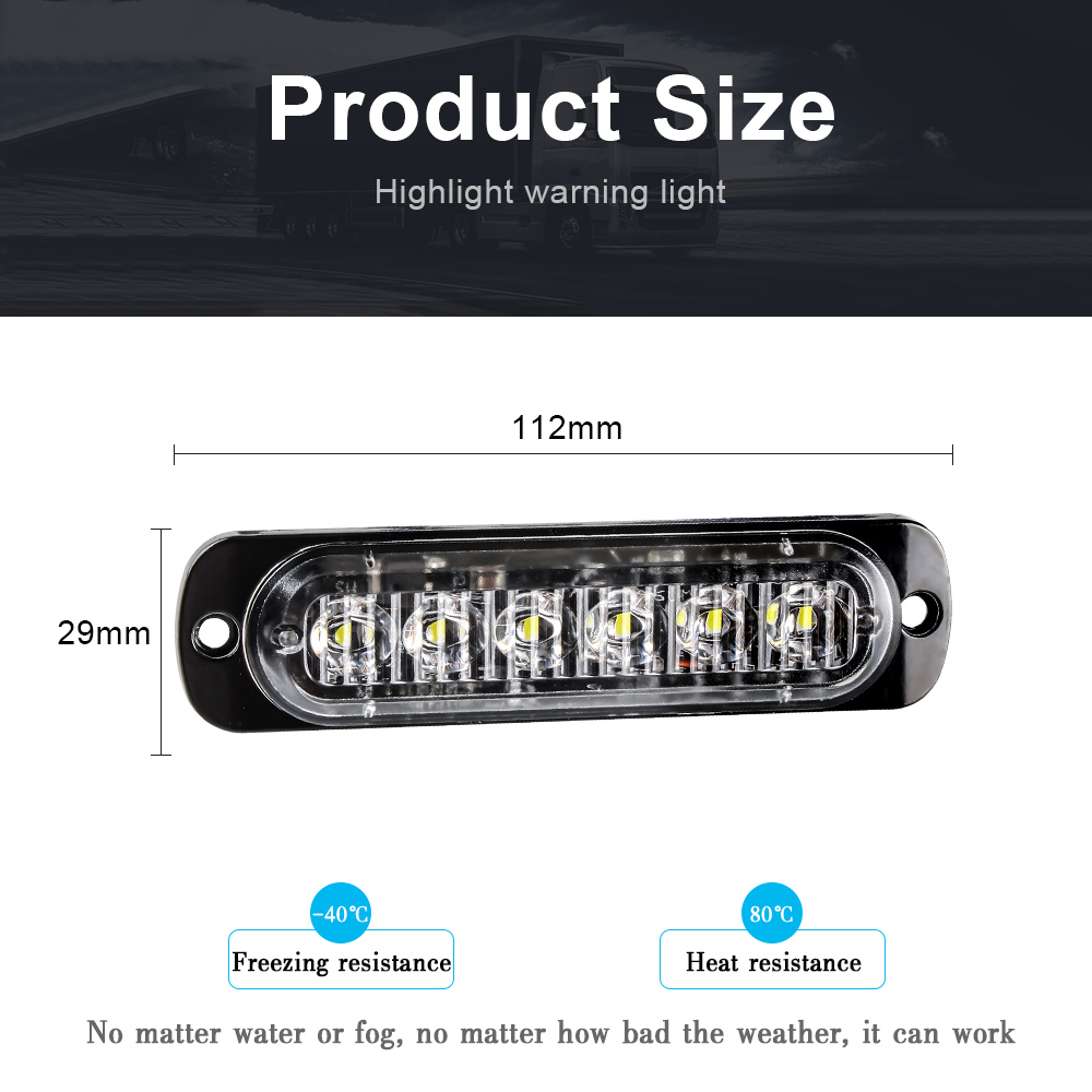1X 6 Led Car Strobe Warning Li – Home Security Police recenzja i cena
