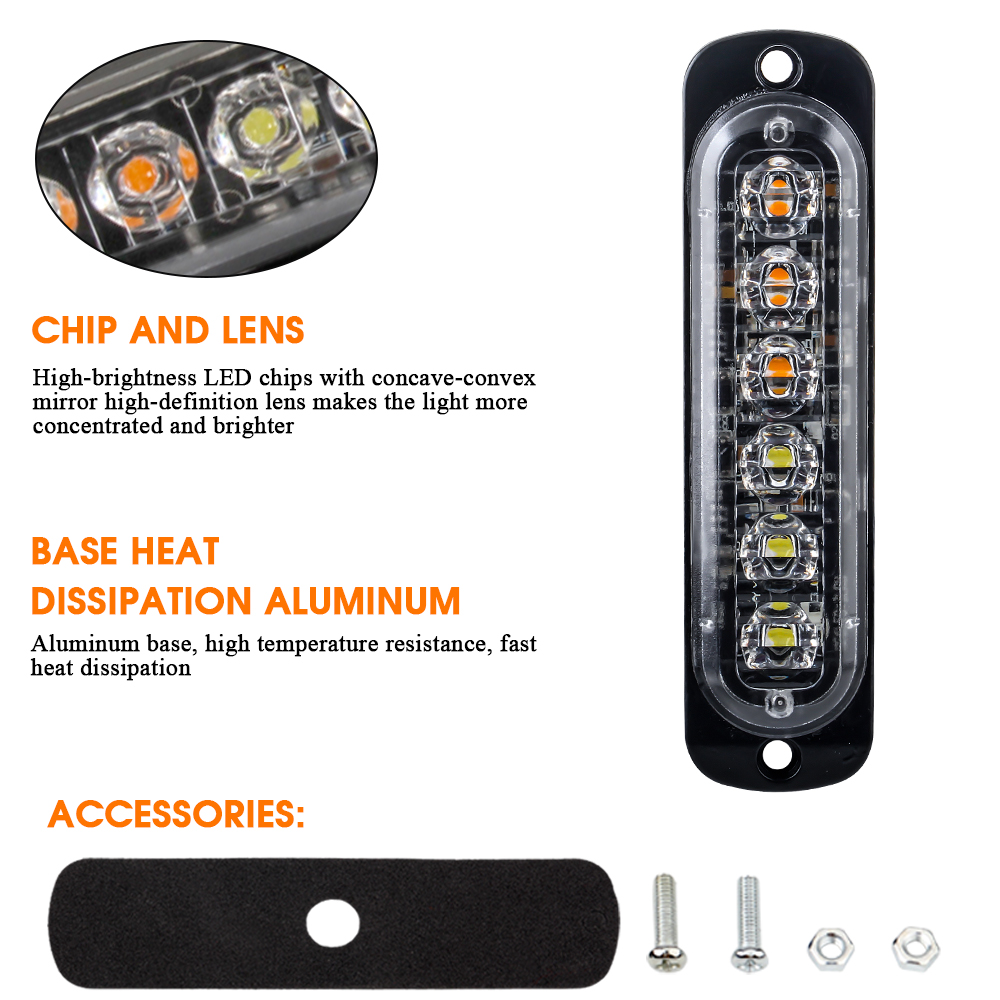 1X 6 Led Car Strobe Warning Li – Home Security Police recenzja i cena