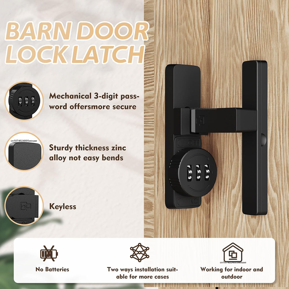 Security Barn Door Lock 3-Digi – Home Security Locks recenzja i cena