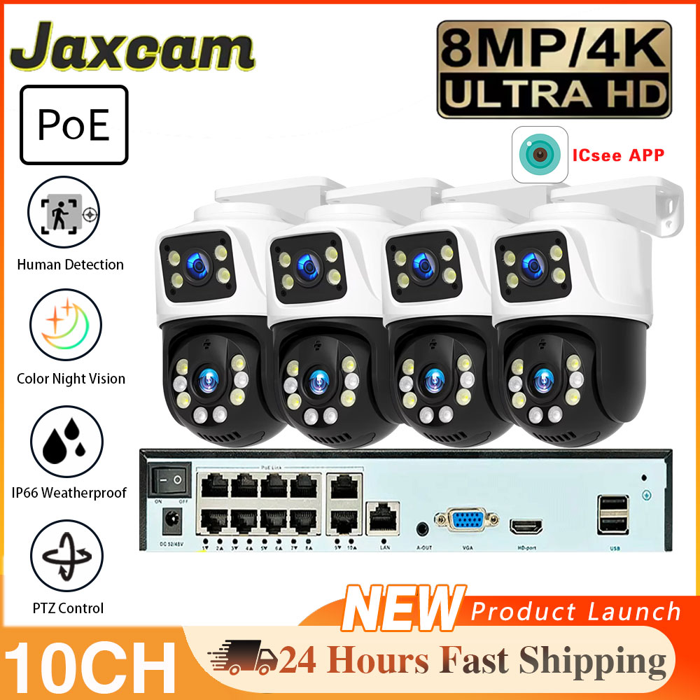 10CH POE NVR 8MP HD Human Dete – Home Security Video Systems recenzja i cena