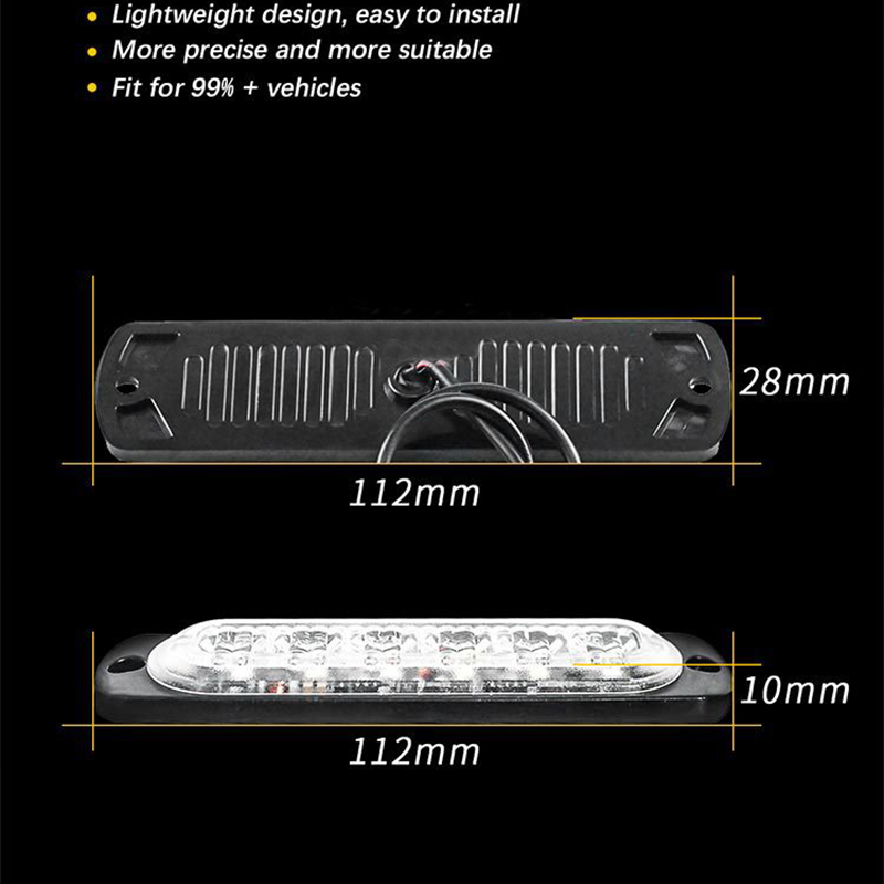 6LED Car Warning Light Grill E – Home Security Police recenzja i cena