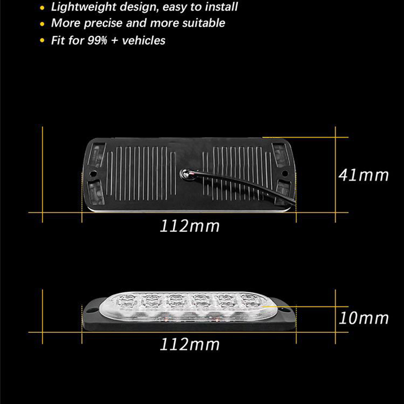 6LED Car Warning Light Grill E – Home Security Police recenzja i cena