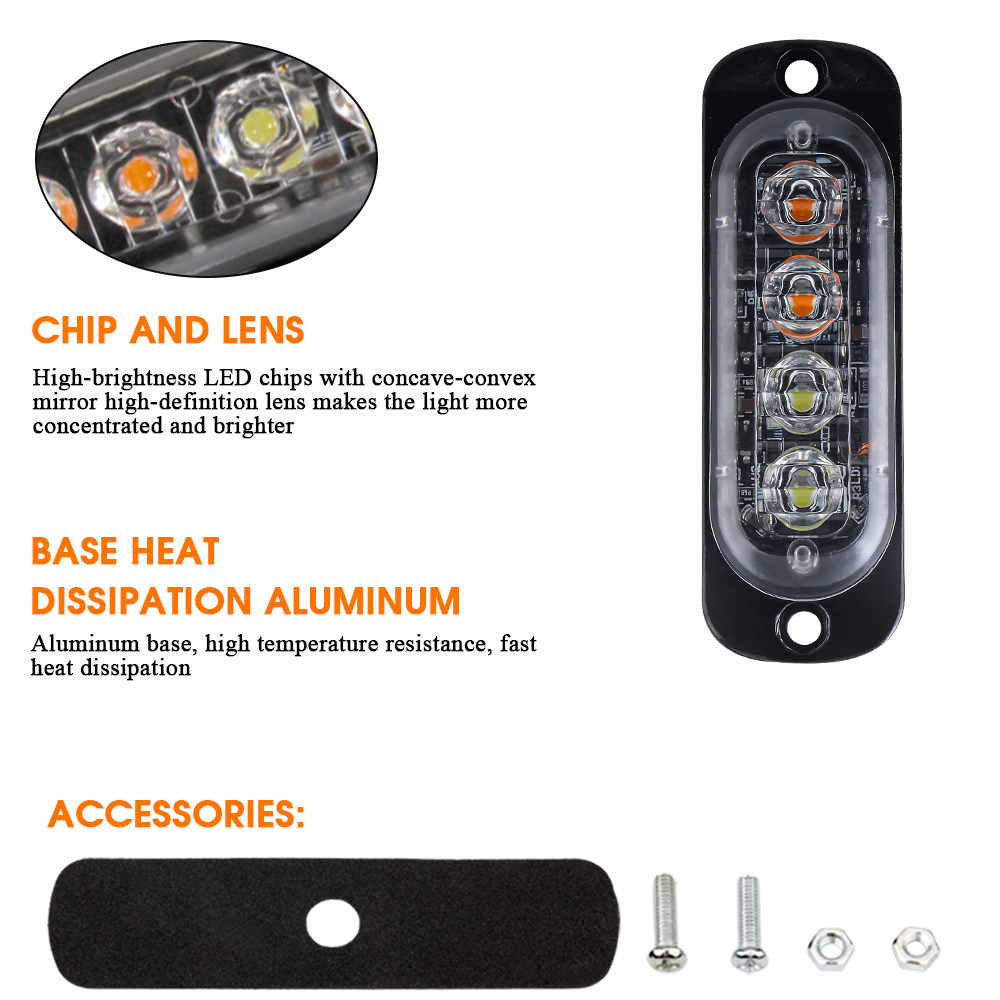 4LED Car Strobe Warning Light  – Home Security Police recenzja i cena