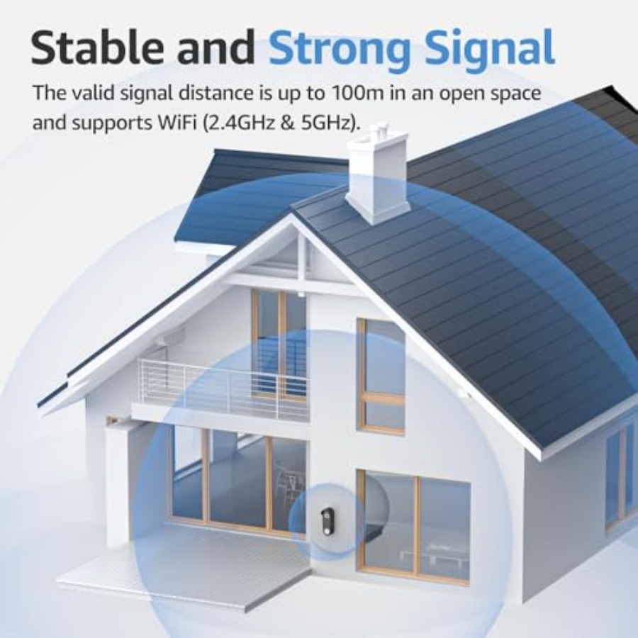 Wireless Smart Video Doorbell  – Home Security Video Systems recenzja i cena