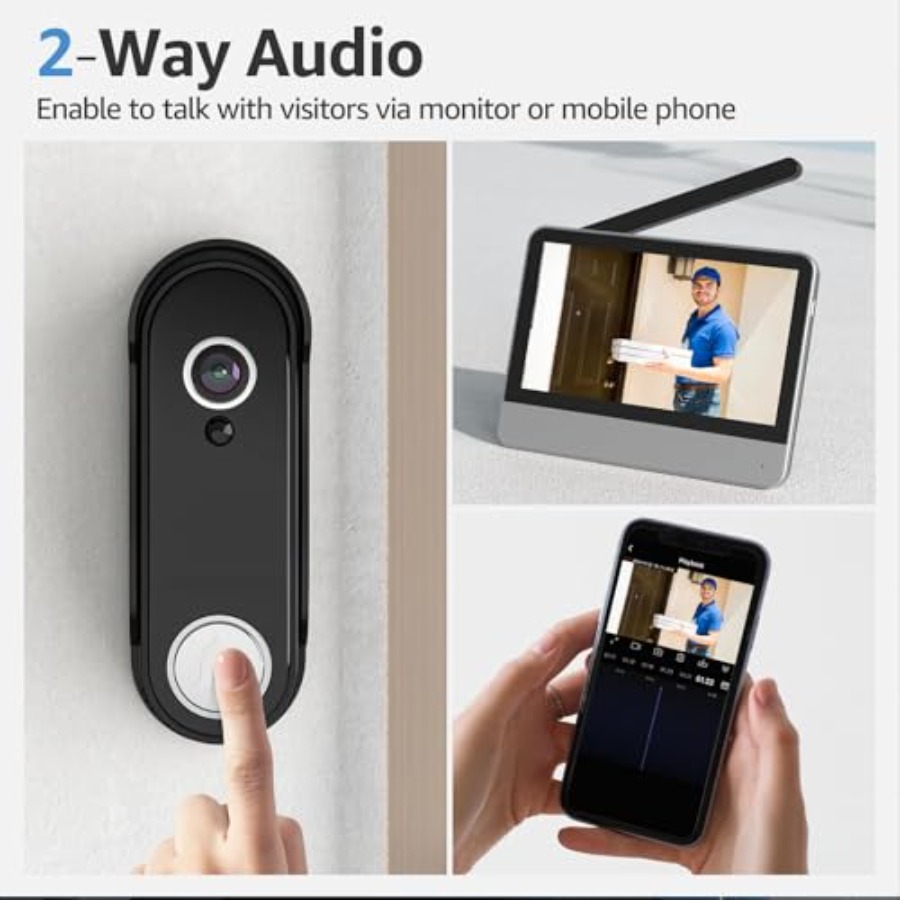 Wireless Smart Video Doorbell  – Home Security Video Systems recenzja i cena