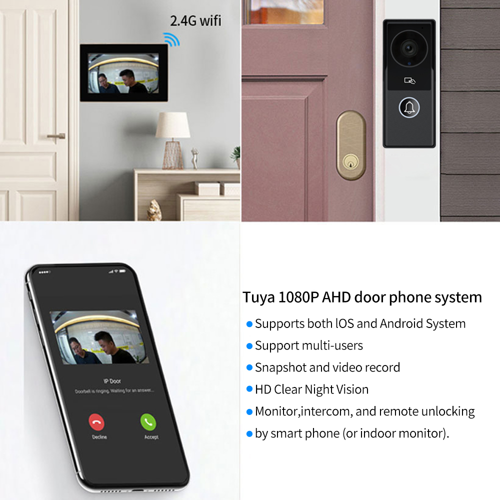 7/10 Inch Video Intercom 1080P – Home Security Video Systems recenzja i cena