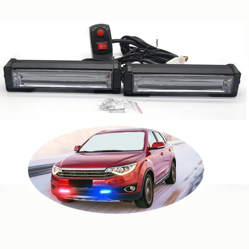 2Pcs COB Strobe Light Car Emer – Home Security Police recenzja i cena