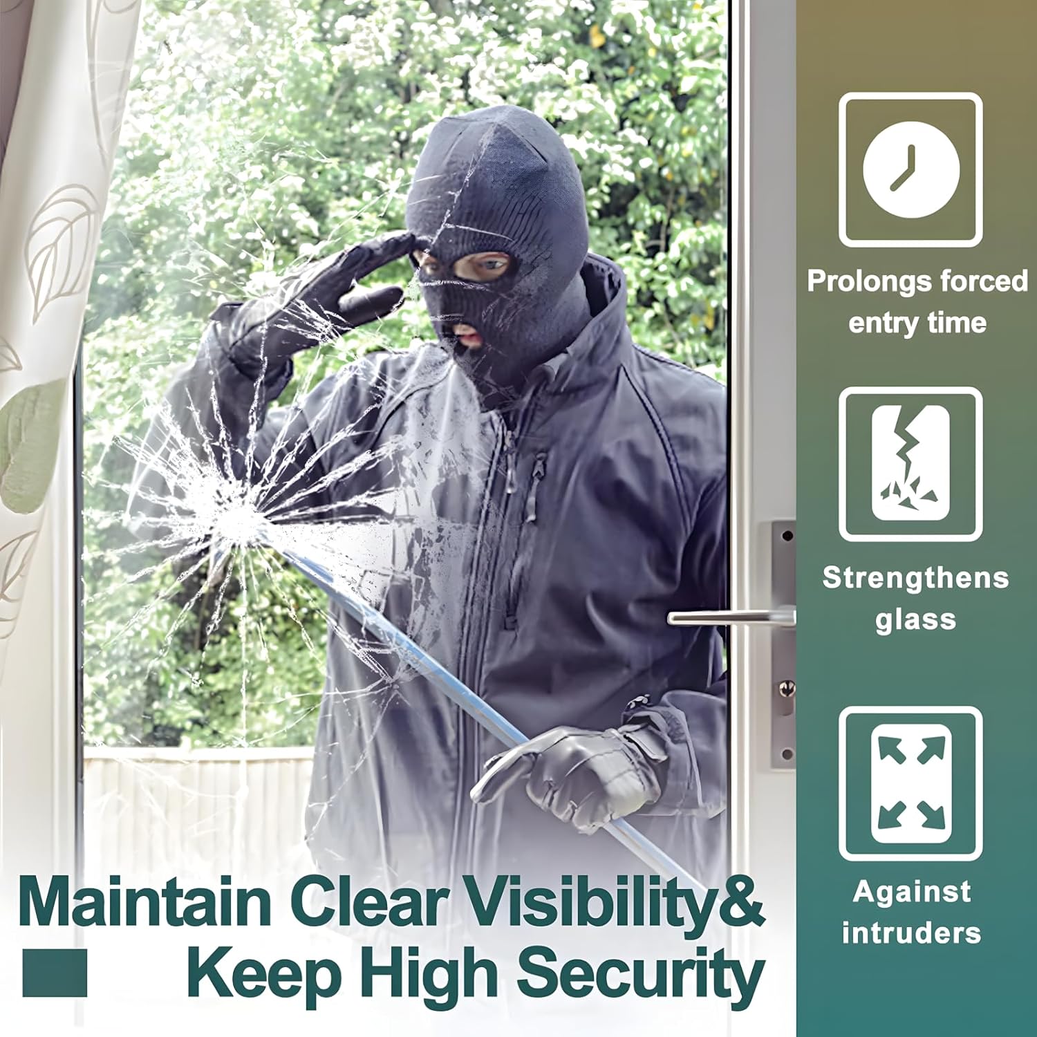 Clear Security and Safety Wind – Home Security Film For Windows recenzja i cena