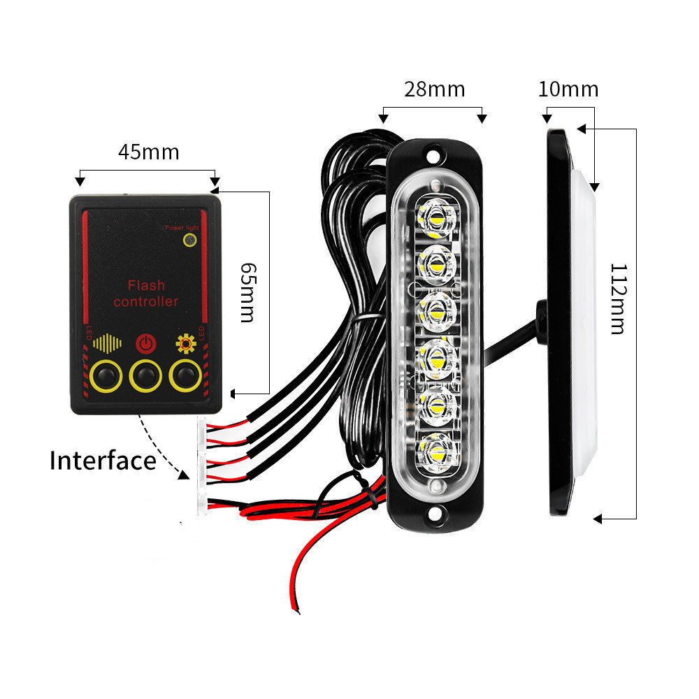 Car Front Grille Lighting 12V  – Home Security Police recenzja i cena