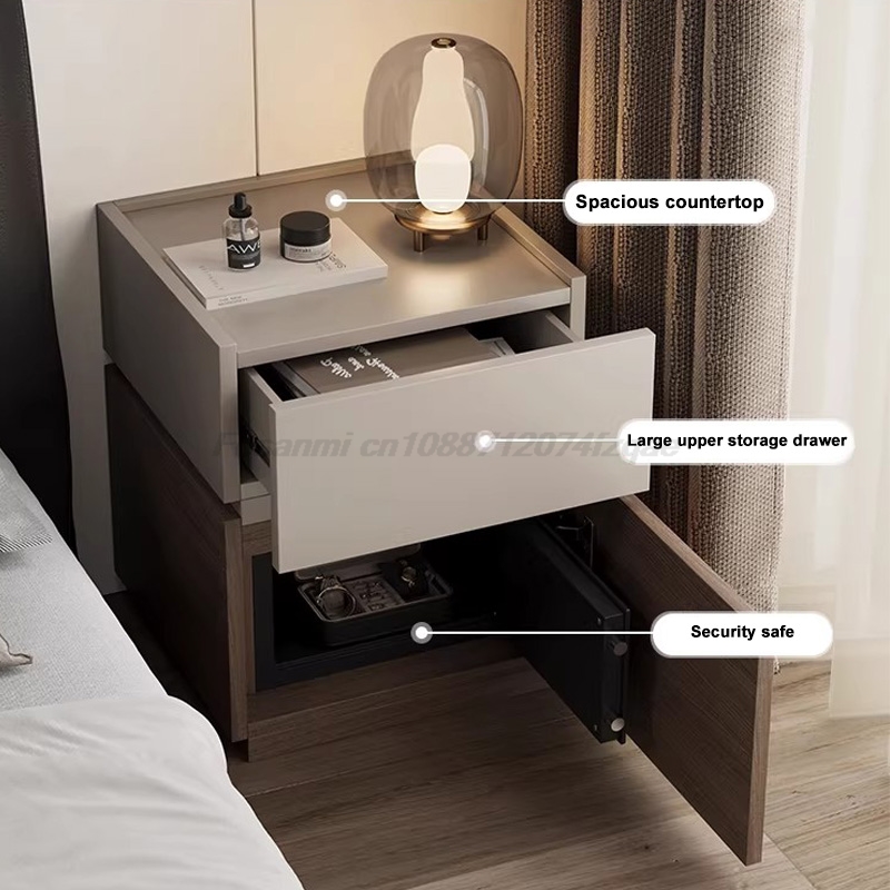Italian Minimalist Nightstand  – Home Security Units recenzja i cena