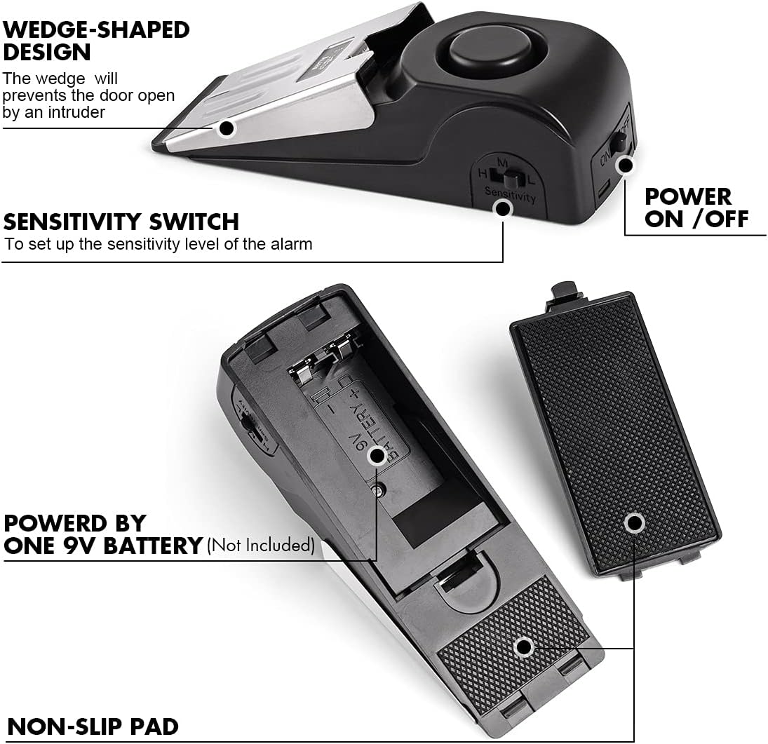 1/2Pcs Portable Travel 120 DB  – Home Security Front Door recenzja i cena