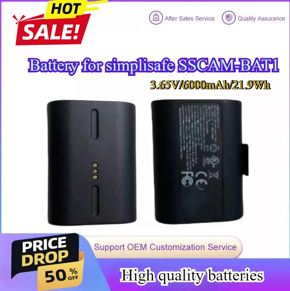 6000mAh SSCAM-BAT1 Battery Rep – Home Security Simplisafe recenzja i cena