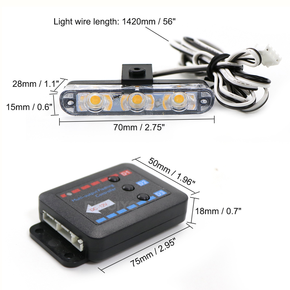 4x 3 LED Grill Car LED Strobe  – Home Security Police recenzja i cena
